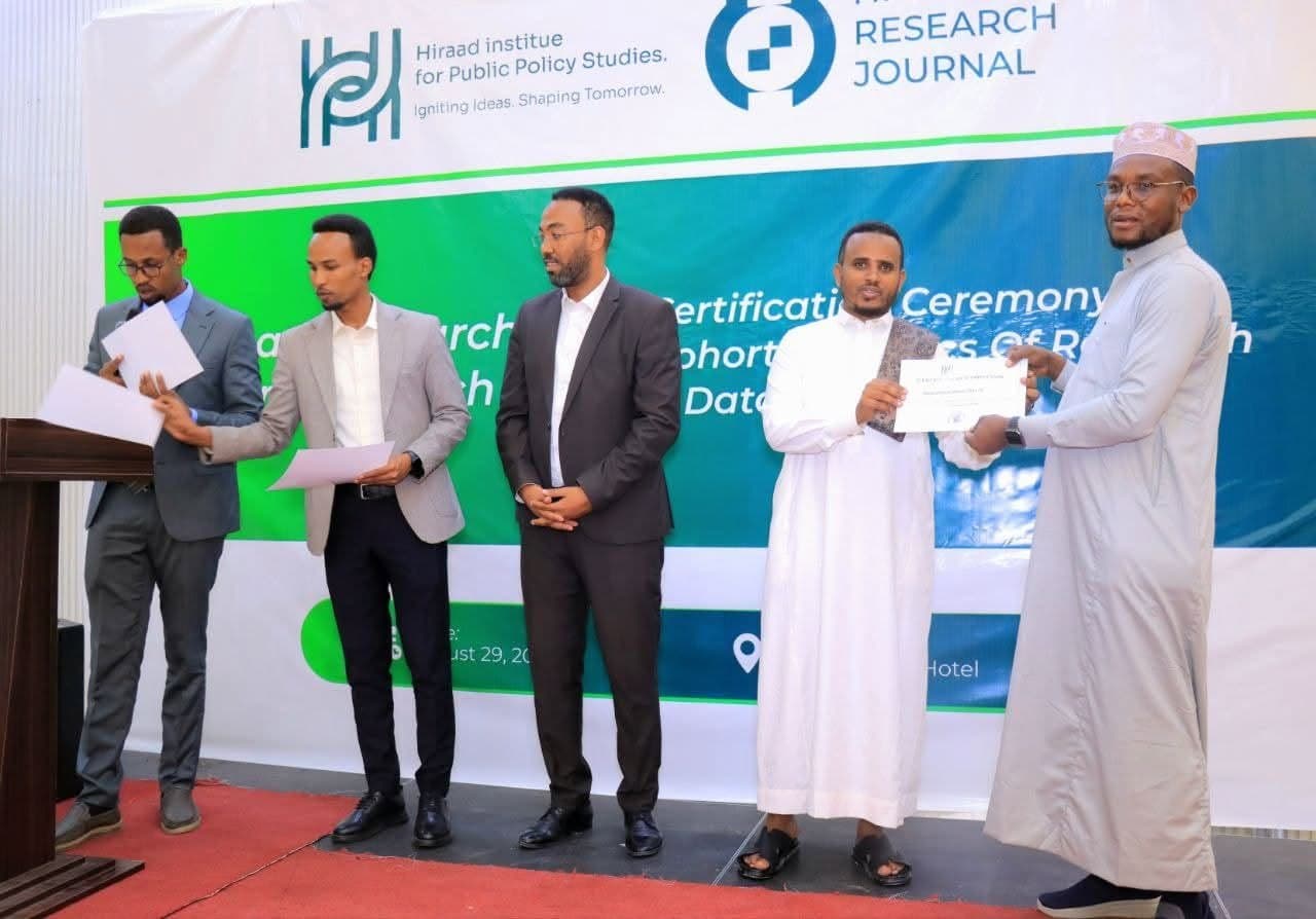 Hiraad Research Journal Launch and Cohort Two Certification Ceremony, photograph 10